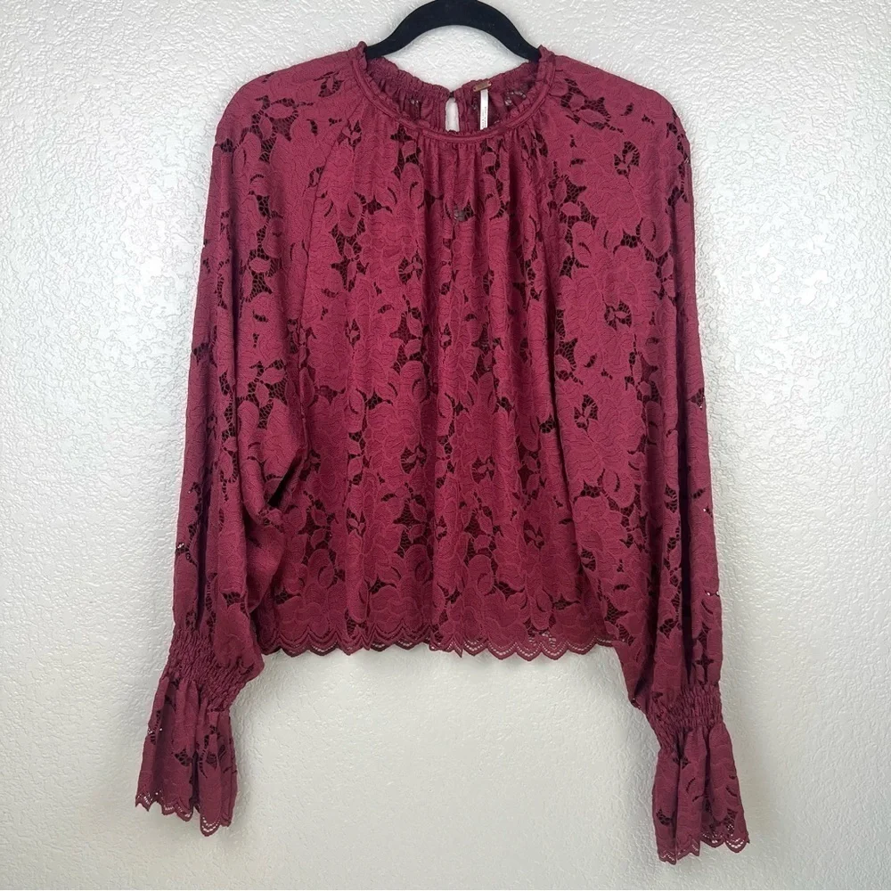 Free People Olivia Lace Tee